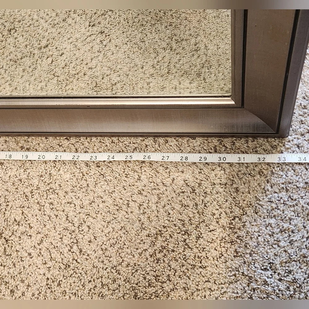 Silver Speckled Rectangular Wall Or Bathroom Mirror